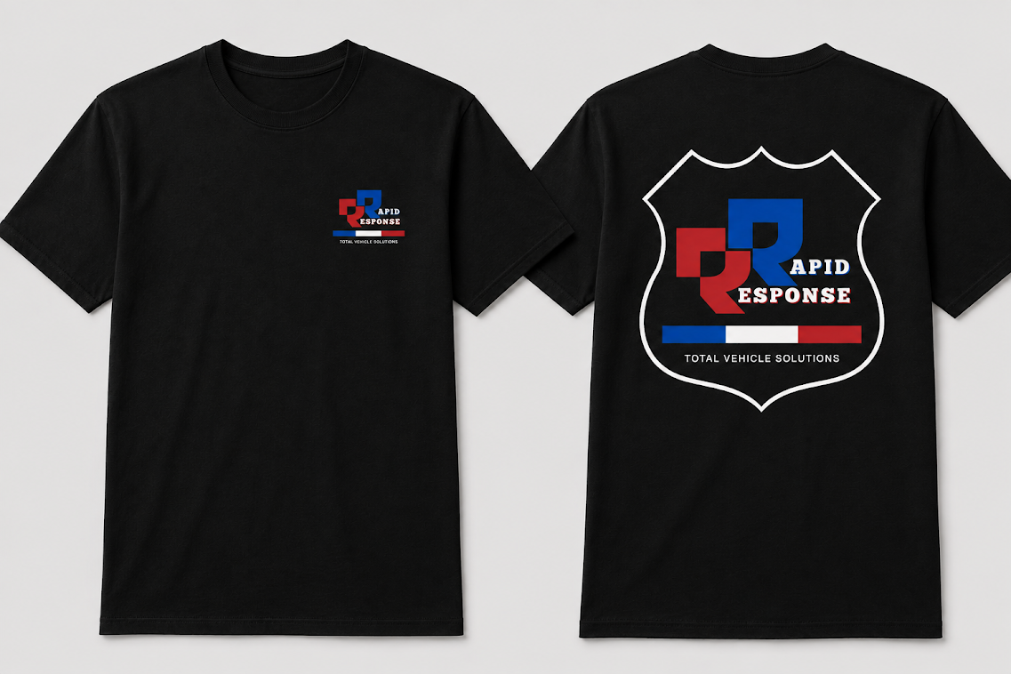 RRTVS T-shirt front and back
